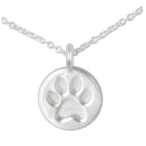 Pfoetli Shop-Silberwerk-silber-Hund-Pfote-Hundeschmuck-Hundepfote-Hundeliebhaber-Halskette