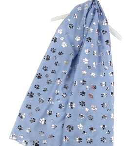 Pfoten-Schal-Animlaprint-Hund-Katze-weich-kuschlig-warm-silber-denim