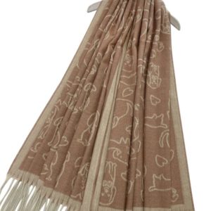 Schal-kuschlig-weich-warm-Hund-Herz-beige