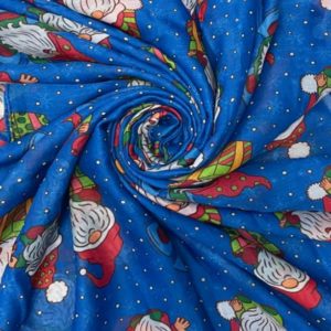Schal-leichter Schal-kuschlig-warm-angschmiegsam-geschenk-geschenkidee-Weihnachten-X Mas-Wichtel-Trolle-blau