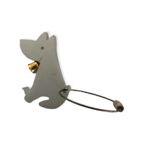 Schluesselanhaenger-Metall-Hund-Glocke