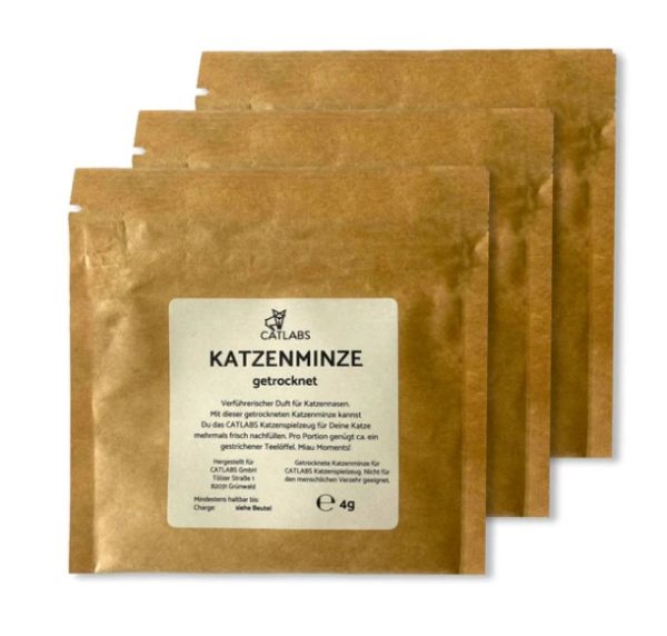 Catlabs - 3er Nachfüllpack verführerische Katzenminze