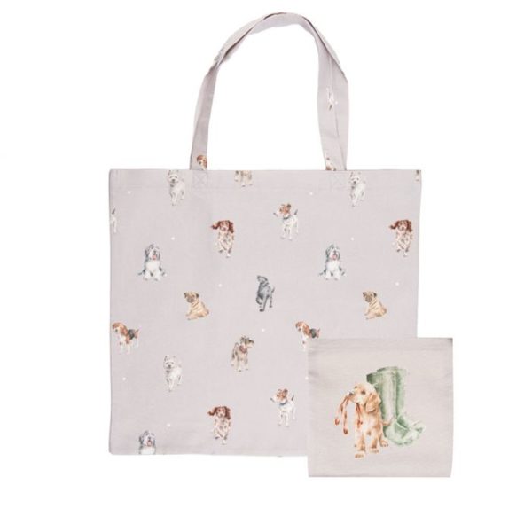 Shopping Bag-faltbarer Shopping Bag-Baumwolle-Wrendale Design-Pfoetli Shop-Geschenk-umweltfreundlich-Einkauf-Hund
