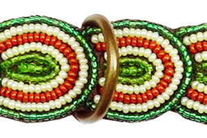 Simomilano-Hundehalsband-Perlenhalsband-Afrika-Masai-Handwerk-Kunsthandwerk-gruen- Tamu green