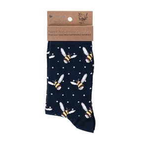 Sock-Bambussocken-Bambus-Socken-Damen-Einheitsgroesse-Geschenk-Geschenkidee-Bienen