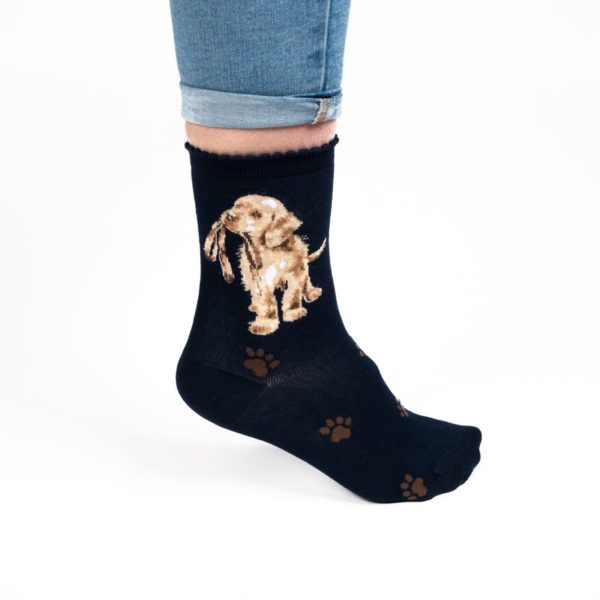 Wrendale Design - Bambus Socken - Hund - navy – Bild 2