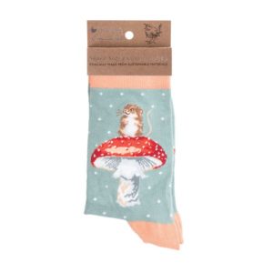 Sock-Wrendale Designs-Bambussocken-Bambus-Socken-Damen-Einheitsgroesse-Geschenk-Gift-Maus-Pilz