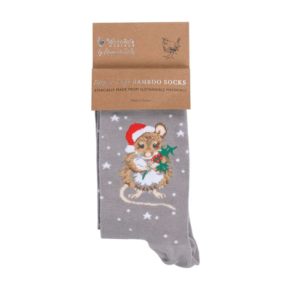 Sock-Wrendale Designs-Bambussocken-Bambus-Socken-Damen-Einheitsgroesse-Geschenk-Gift-Weihnachten-Maus