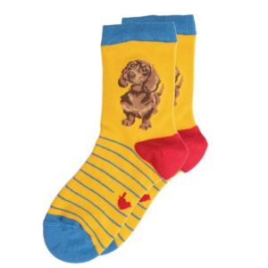 Socken-Wrendale-Designs-Bambussocken-Bambus-Socken-Damen-Einheitsgroesse-Geschenk-Dackel