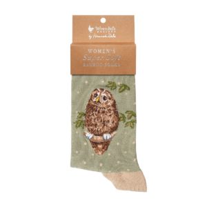 Socken-Wrendale-Designs-Bambussocken-Bambus-Socken-Damen-Einheitsgroesse-Geschenk-Gift-Eule