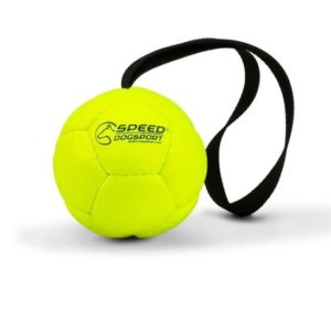 Speed-Dogsport-Ball-Hundeball-Trainingsball-Spielzeug-Hundespielzeug-Hundesport-Belohnung-Belohnungsball-gelb