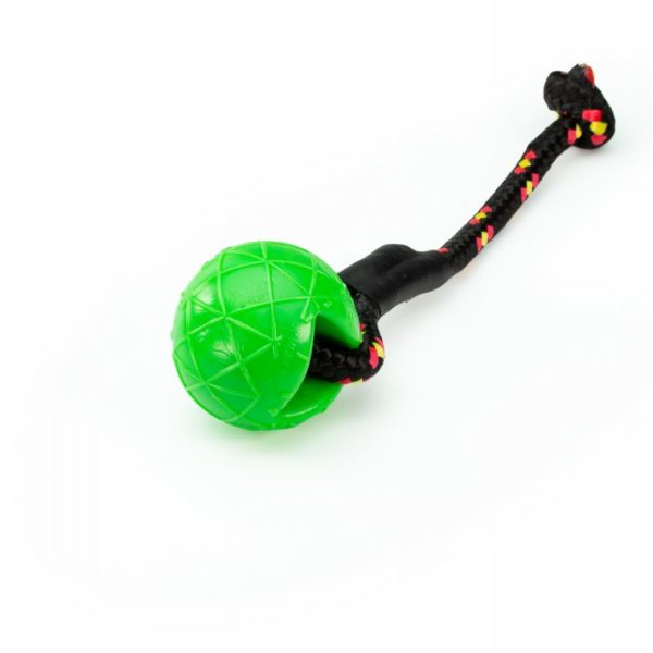 Speed dog Sport-moby-dog-ball-mit-schlaufe-by-speed-dogsport-schwimmend-robust-hund-hundesport-PVC frei-geruchsneutral-anti allergen-gruen