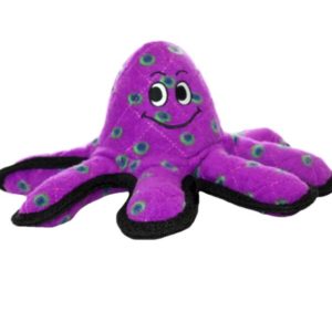 Spielzeug-Hundespielzeug-Hund-Spass-Hundespass-dauerhaft-schwimmt-Octopuss-lila-Punkte-gross