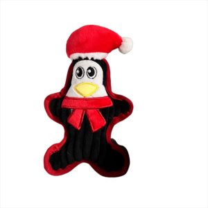 Spielzeug-Hundespielzeug-Weihnachten-XMas-Hund-Santa-rot-weiss-schwarz-Spass-Spiel-Freude-Weihnachtsbau-Geschenk