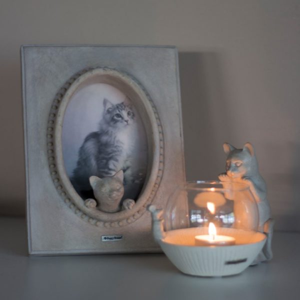 Happy House - Windlicht - Teelicht - Katze und Maus – Bild 4