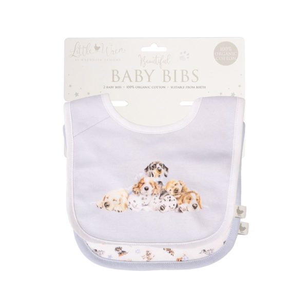 Wrendale Design - Baby Lätzchen - Little Paws - hellblau – Bild 3