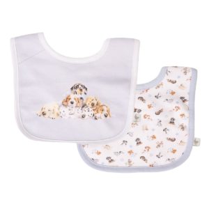 Wrendale-Design-Baby-Saeugling-Geschenk-Hanna Dale-Laetzchen-hellblau-Hunde