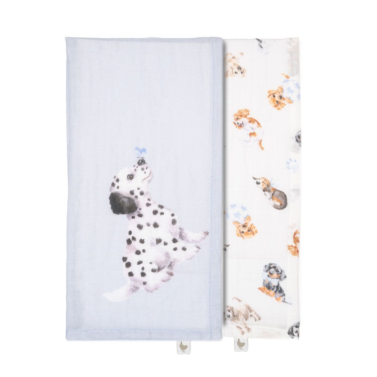 Wrendale Design - Baby Tücher - Nuschi - Little Paws - hellblau – Bild 2