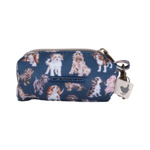 Wrendale Design-Kotbeuteltasche-Hund-Hundespaziergang-blau