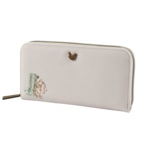 Wrendale Design-Pfoetli Shop-Geldbeutel-Geldboerse-Geld-gross-Dackel-Labrador-Retriever-beige-Reissverschluss-Hopeful
