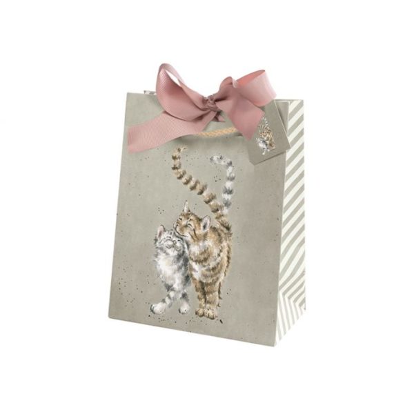 Wrendale Design-Pfoetli Shop-Geschenktuete-Tasche-Verpackung-Geschenk-petrol-Hund-Katze