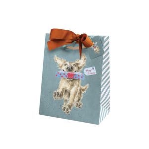 Wrendale-Design-Pfoetli-Shop-Geschenktuete-Tasche-Verpackung-Geschenk-petrol-Hund-Labrador.