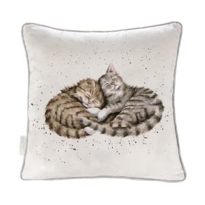 Wrendale Design-Pfoetli Shop-Kissen-Cushion-40cm-Katze-Katzenliebhaber-Geschenk