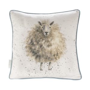 Wrendale Design-Pfoetli Shop-Kissen-Cushion-40cm-Schaf-Schafliebhaber-by Hanna Dale