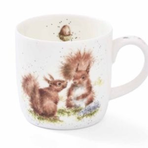 Wrendale Design-Pfoetli Shop-Tasse-Mug-Fine bone China-Fuchs-Eichhörnchen