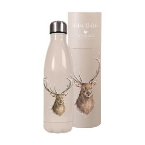 Wrendale Design-Pfoetli Shop-Wasserflasche-Thermosflasche-oekologisch-oekonomisch-Wildtier-Hirsch-Hubertus-Jagd