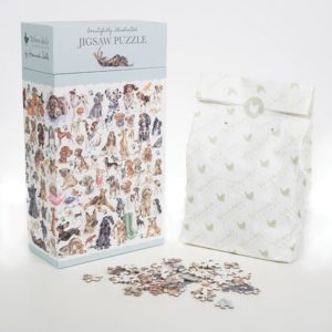 Wrendale Design-Puzzle-Hund-1000 Teile-Vergnuegen-Spass-knifflig