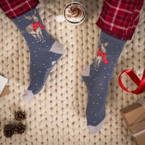 Wrendale Design-Socken-Herrensocken-Einheitsgroesse-Esel