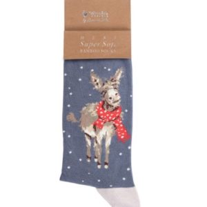 Wrendale Design-Socken-Herrensocken-Einheitsgroesse-Esel