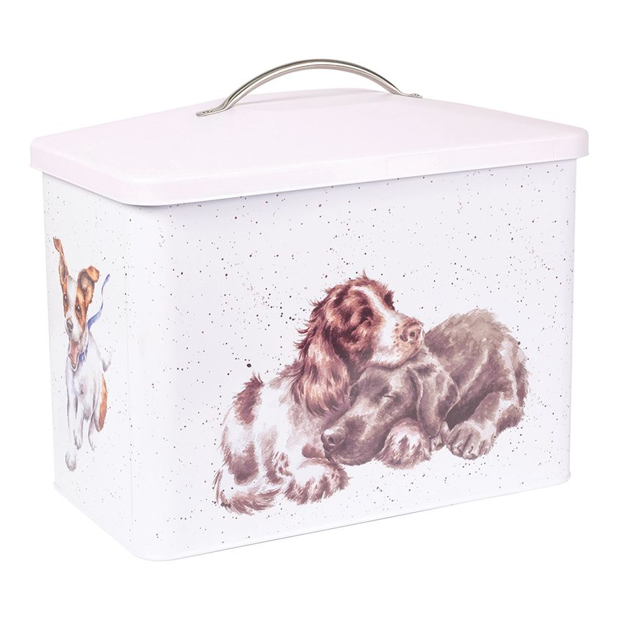 Wrendale-Design-Vorratsdose-Brotdose-Hunde-Dackel-Labrador-Golden-Retriever-Spaniel-weiss-Geschenk-Mitbringsel