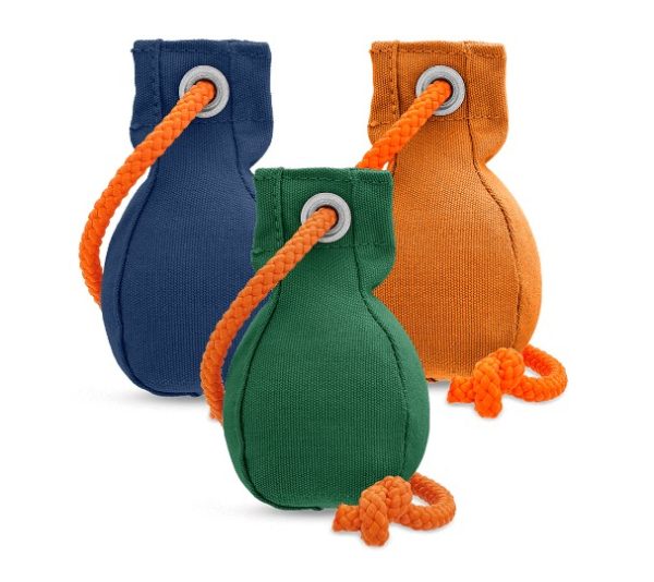 Wurfball-Wurfdummy-Spiel-Spass-Hundeball-Hundespielzeug-Schleuderball-Training-gruen-blau-orange