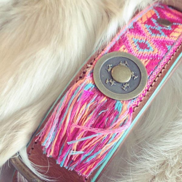 DWAM Boho Rosa Hundehalsband Dog with a mission – Bild 3