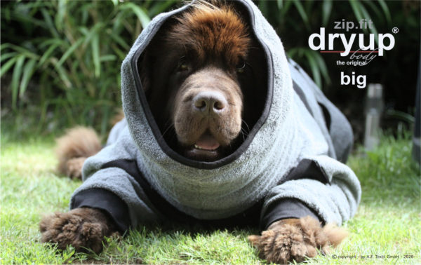 DRYUP body Zip.Fit Trockenbody Hundebademantel mit langen Beinen – Bild 3