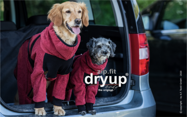 DRYUP body Zip.Fit Trockenbody grau/bordeaux/moosgrün/petrol – Bild 7