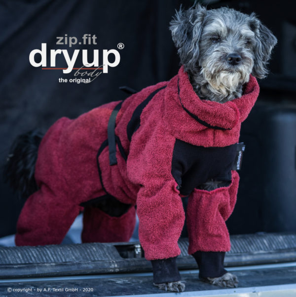 DRYUP body Zip.Fit Trockenbody grau/bordeaux/moosgrün/petrol – Bild 6