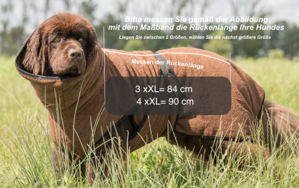 DRYUP body Zip.Fit Trockenbody Hundebademantel mit langen Beinen – Bild 4