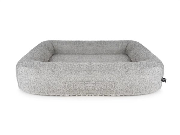 Hundebett Loui Bouclé - silbergrau - 4 Grössen