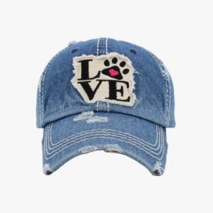 pfoetli-shop-Baseball Cap-Meutze-Accessoire-Kappe-Dog Mom-Hund-Hundemamma-trendig-Sonnenschutz-Baumwolle-gewaschene Baumwolle-denim