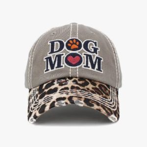 pfoetli-shop-Baseball Cap-Meutze-Accessoire-Kappe-Dog Mom-Hund-Hundemamma-trendig-Sonnenschutz-Baumwolle-gewaschene Baumwolle-moos