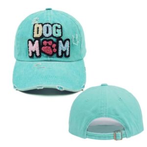 Baseball Cap Verstellbare Mütze - Dog Mom - cyan