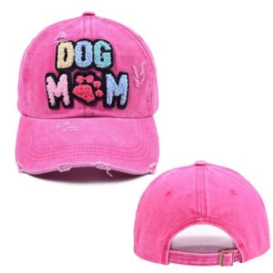 pfoetli-shop-Baseball Cap-Meutze-Accessoire-Kappe-Dog Mom-Hund-Hundemamma-trendig-Sonnenschutz-baumwolle-pink
