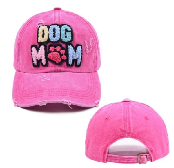 pfoetli-shop-Baseball Cap-Meutze-Accessoire-Kappe-Dog Mom-Hund-Hundemamma-trendig-Sonnenschutz-baumwolle-pink
