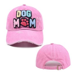 pfoetli-shop-Baseball Cap-Meutze-Accessoire-Kappe-Dog Mom-Hund-Hundemamma-trendig-Sonnenschutz-baumwolle-rosa