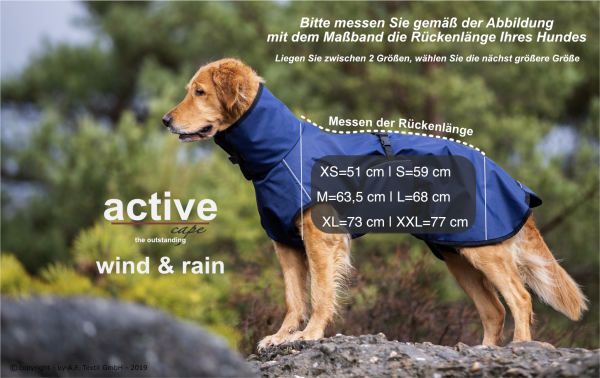 Active Cape Elastic Wind & Rain dark blue – Bild 2